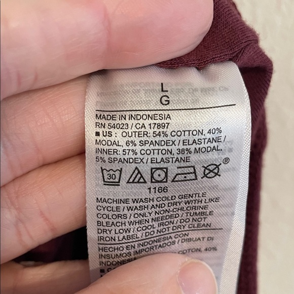 Old Navy Women Burgundy Ribbed Spaghetti Strap Bodysuit Large Contemporary - Picture 4 of 8